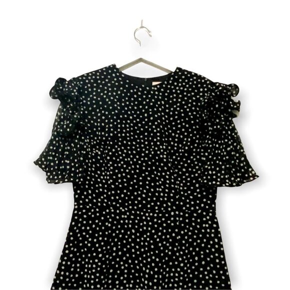 NWT KEEPSAKE THE LABEL Moonshine Dress In Black with Ivory Spots, Size XL‎ - Picture 7 of 13
